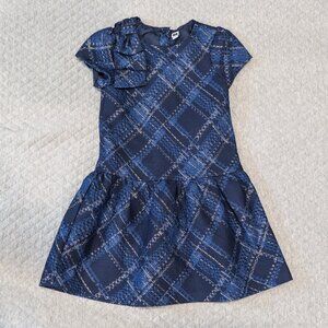 Janie and Jack Blue Plaid Drop-waist Dress